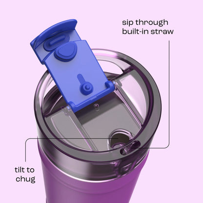 bubba 32 oz DualSip Insulated Stainless Steel Water Bottle - Mood Booster - US 9082