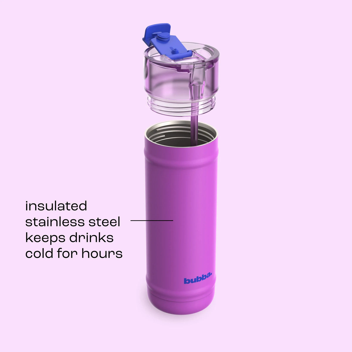 bubba 32 oz DualSip Insulated Stainless Steel Water Bottle - Mood Booster - US 9082
