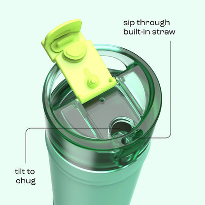 bubba 24 oz DualSip Insulated Stainless Steel Water Bottle - Tropical Eclipse - US 5579