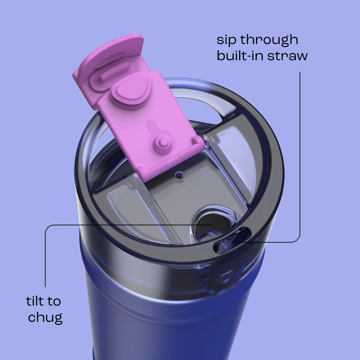 bubba 24 oz DualSip Insulated Stainless Steel Water Bottle - Ocean Energy - US 6150