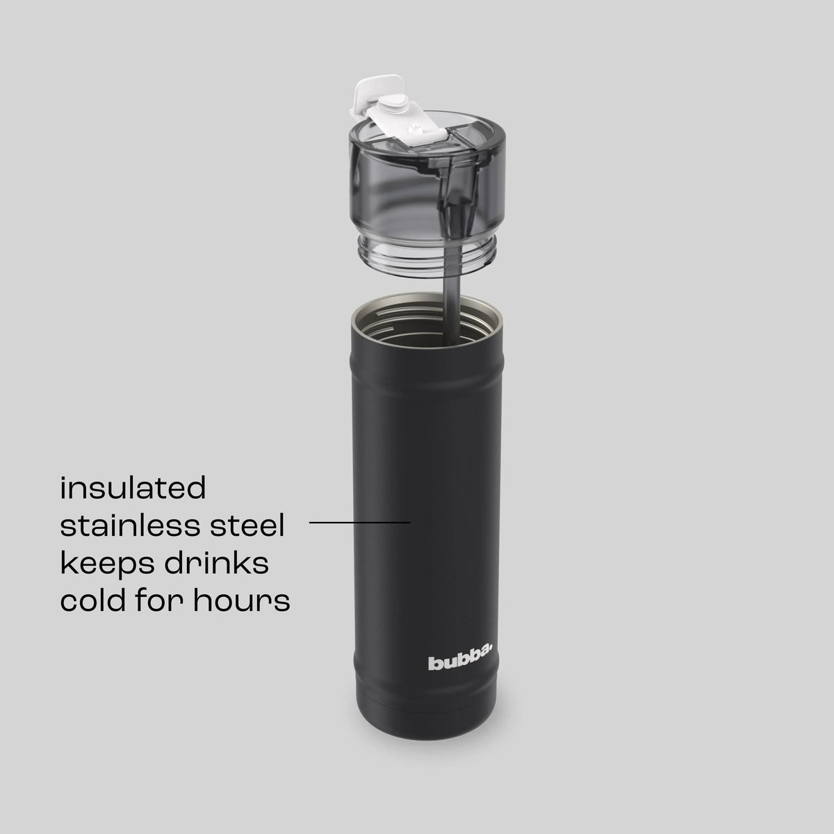 bubba 24 oz DualSip Insulated Stainless Steel Water Bottle - Office Siren - US 9401