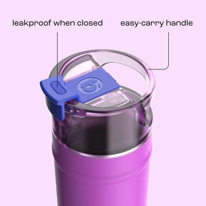 bubba 18 oz DualSip Insulated Stainless Steel Water Bottle - Mood Booster - US 9215
