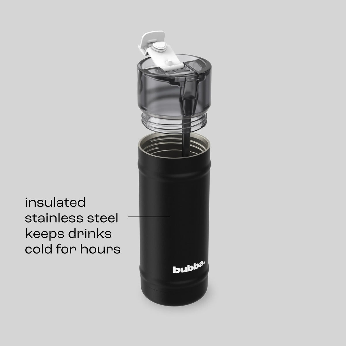 bubba 18 oz DualSip Insulated Stainless Steel Water Bottle -  Office Siren - US 8779