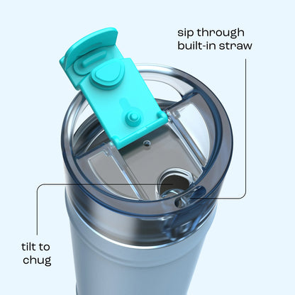 bubba 24 oz DualSip Insulated Stainless Steel Water Bottle - Daydreamin - US 5881