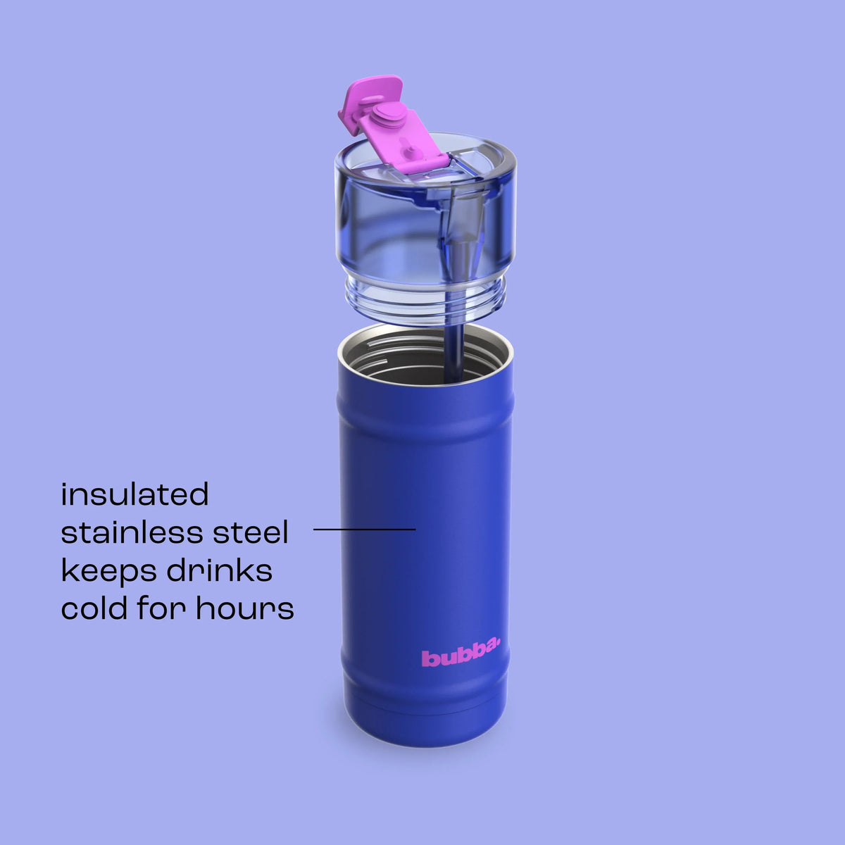 bubba 18 oz DualSip Insulated Stainless Steel Water Bottle - Ocean Energy - US 7156